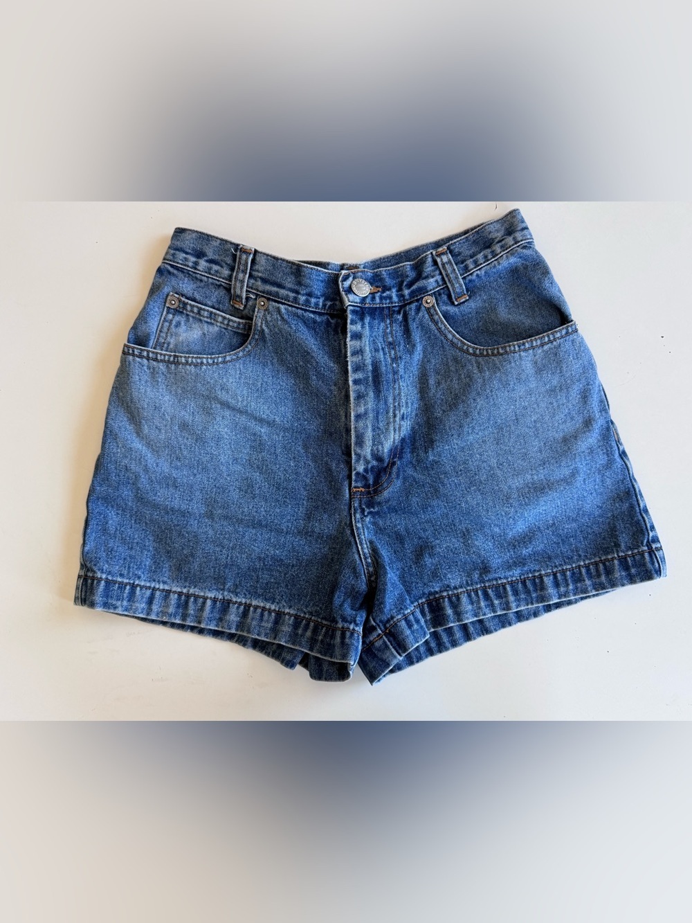 90s Y2K Banana Republic Jeans Blue Denim Shorts High Rise waist Women’s Size 2